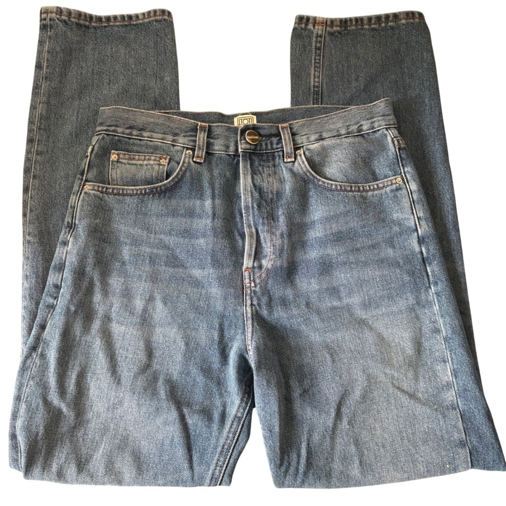 TOTEME Light Wash Straight Leg Jeans Size 25